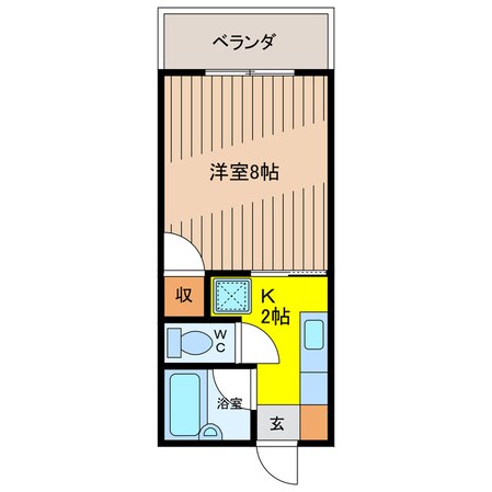 市立病院前駅 徒歩10分 2階の物件間取画像